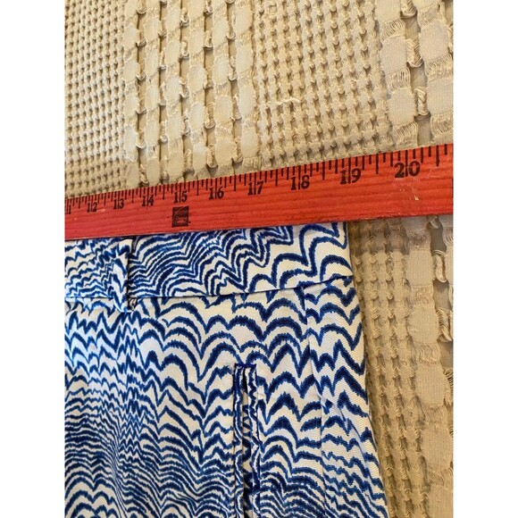 Stylus Womens Shorts Plus Size 16 Curvy Blue & White Patterned Casual Pockets - Picture 6 of 9